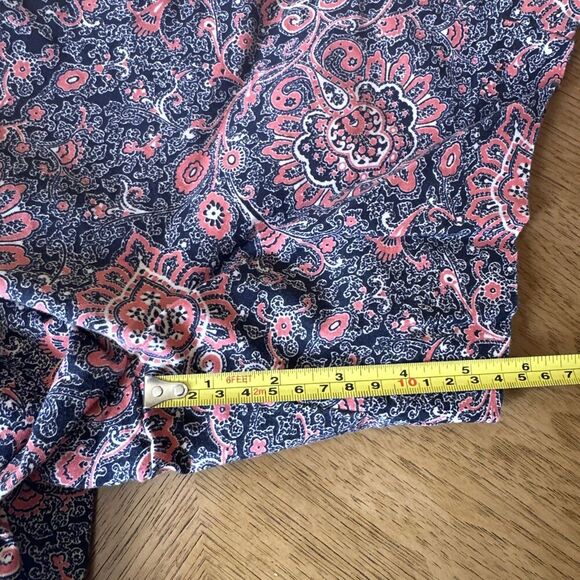 Ann Taylor Womens Short Size 0 Paisley Floral Pockets Chino Spring Summer - Picture 9 of 10